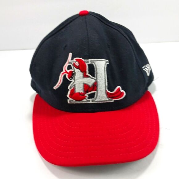 Vintage New Era Hickory Crawdads Fitted Ballcap 7 Men Minor Baseball Pro Line.. - Picture 1 of 9